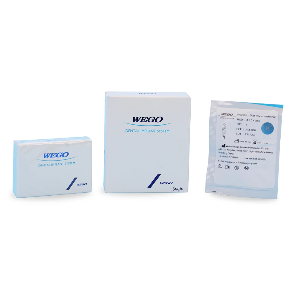 Tooth Fixture S.L.A Surface Treatment Dental Implant Wego Factory 10 Years Pure Titanium Grade 4 Morse Taper