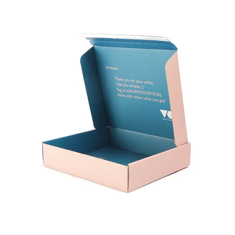 
CMYK Glossy Laminate E-flute Delivery Shoe Clothes Corrugated Box 