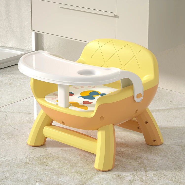 Multifunctional Detachable Plastic Baby High Chair Easy Carry Booster Dining Sitting Chair for 0-12 Months