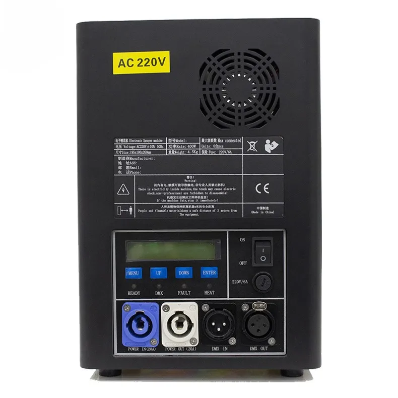 Factory Price 600W Fireworks Electric Machine Apply to DJ Disco Party