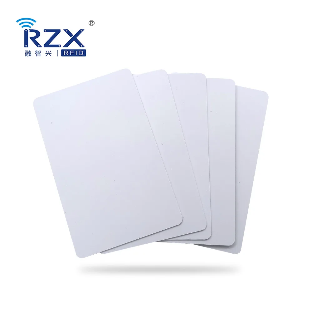 Good price RZX wholesale CR80 standard size 30mil 0.76mm PVC blank card for personalized printing ID card