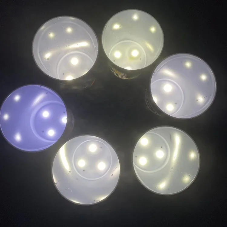 Led Flashing Cup plastic Led Lighting Party Cups 120z 14oz 16oz Multicolor led light up beer wine gin cup