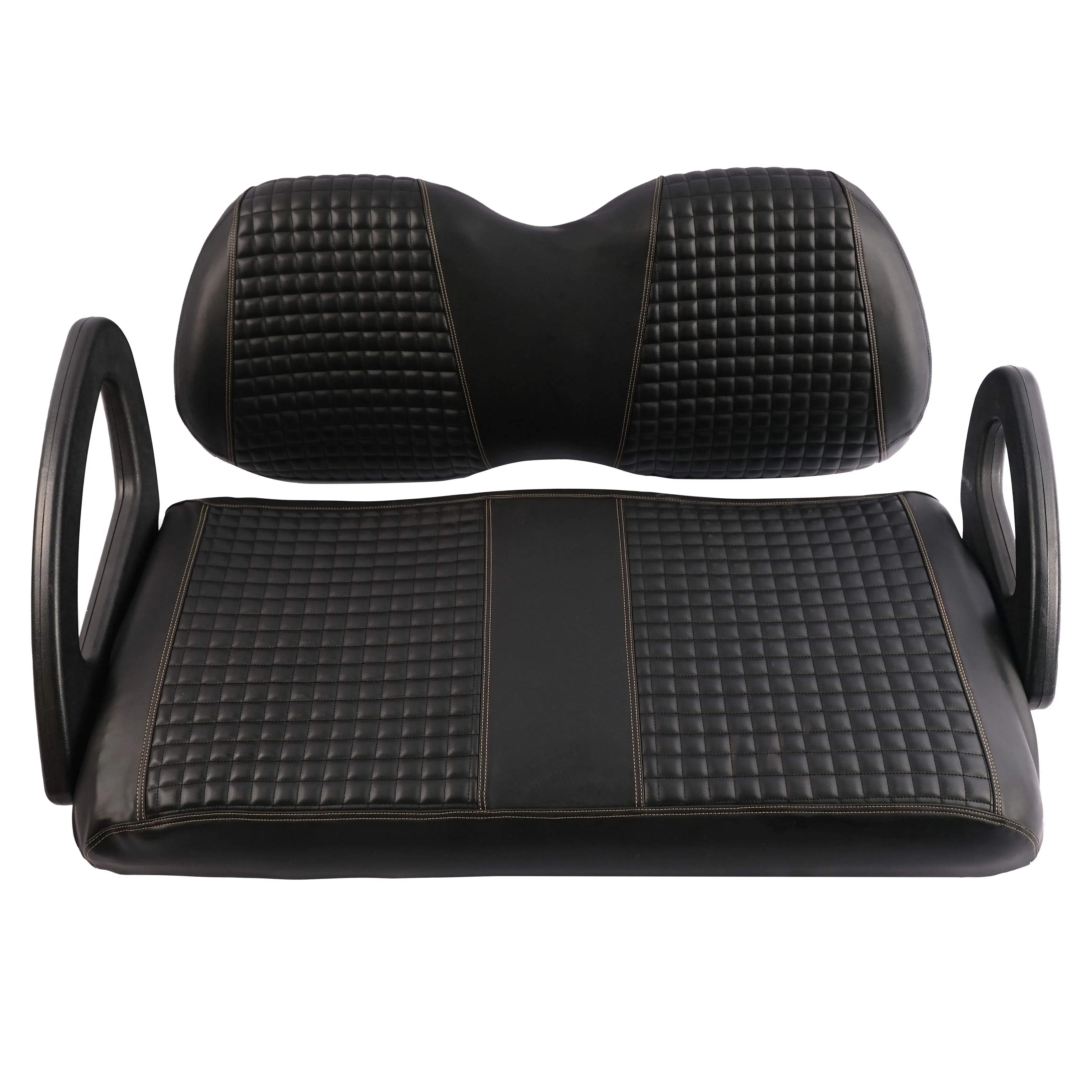 Hot Sales Customized Sizes PU Leather Front and Rear Universal Car Seat Covers for Golf Cart