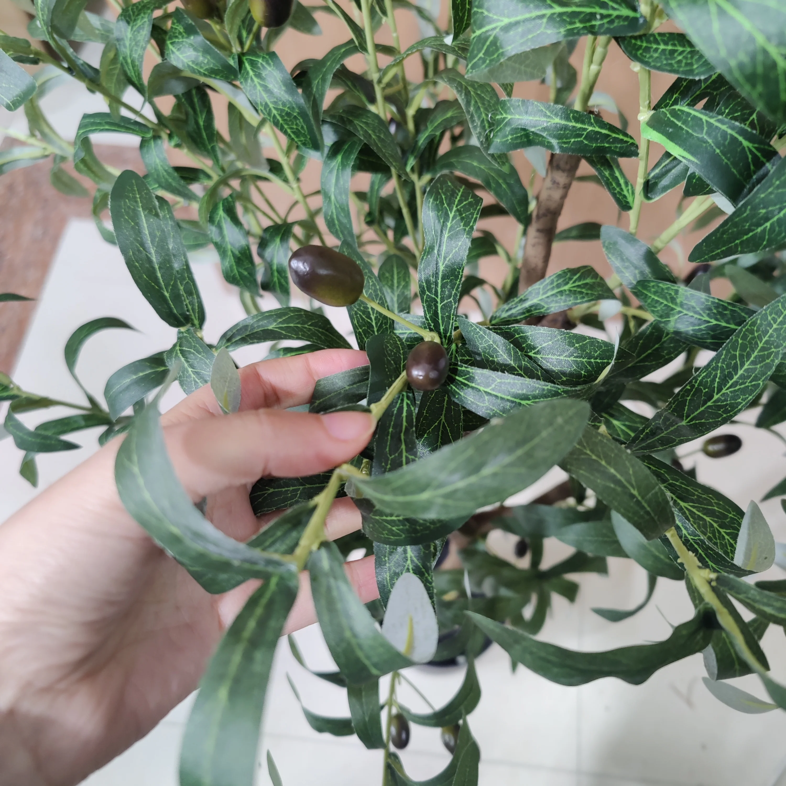 Cheap Price Olive Tree Artificial Plant Packaged Separately for Home or Office Decor
