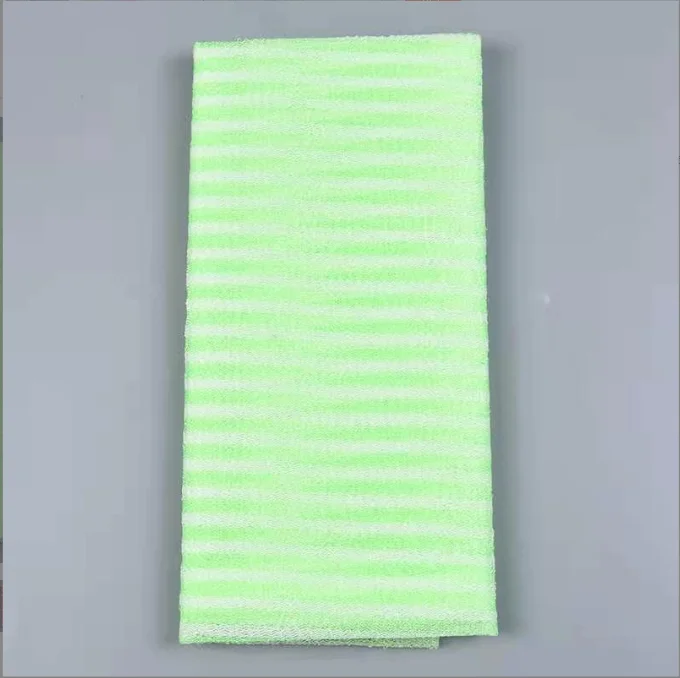 Long Nylon Korean Japanese Bath Scrub Towels Exfoliating Body Wash Cloth