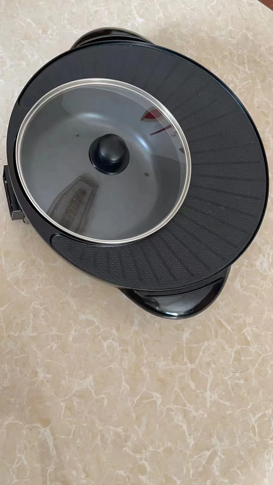 New Trend Product Nonstick Frying Pan Multifunctional Electric Indoor BBQ Round Grill Pan