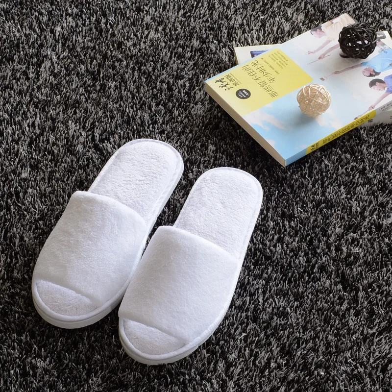 High Quality Hotel Slipper Manufacturer White Disposable Hotel Slippers