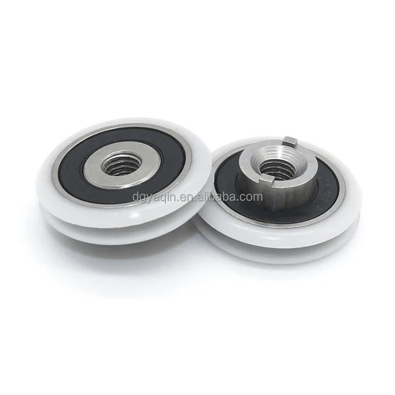 Doors and Windows wheel 420 stainless steel POM 608RS plastic pulley For sliding door window polyurethane roller with bearing