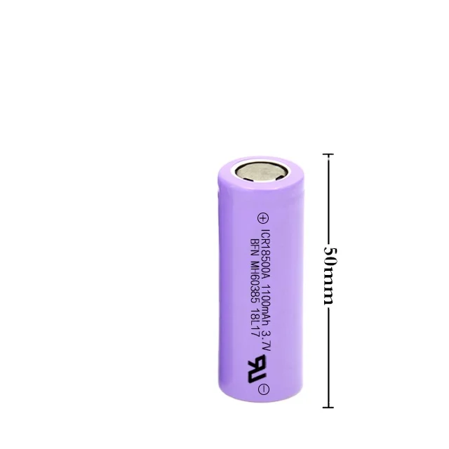 li-ion 18500 1100mah 3.7v 18500 batteryli ion battery 18500 3.7v 1100mah 3.7v 1100mah