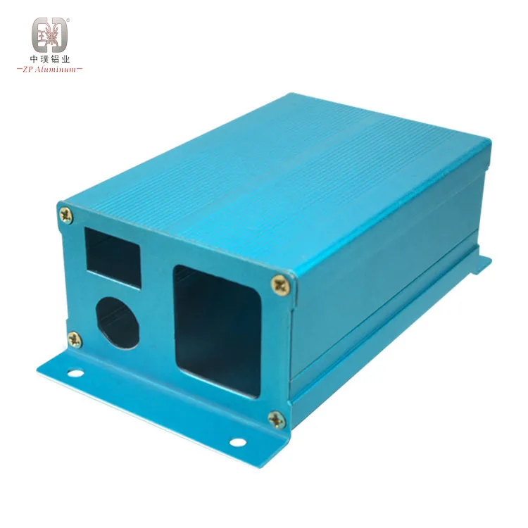 Custom extruded aluminum box square electronic enclosure project box case