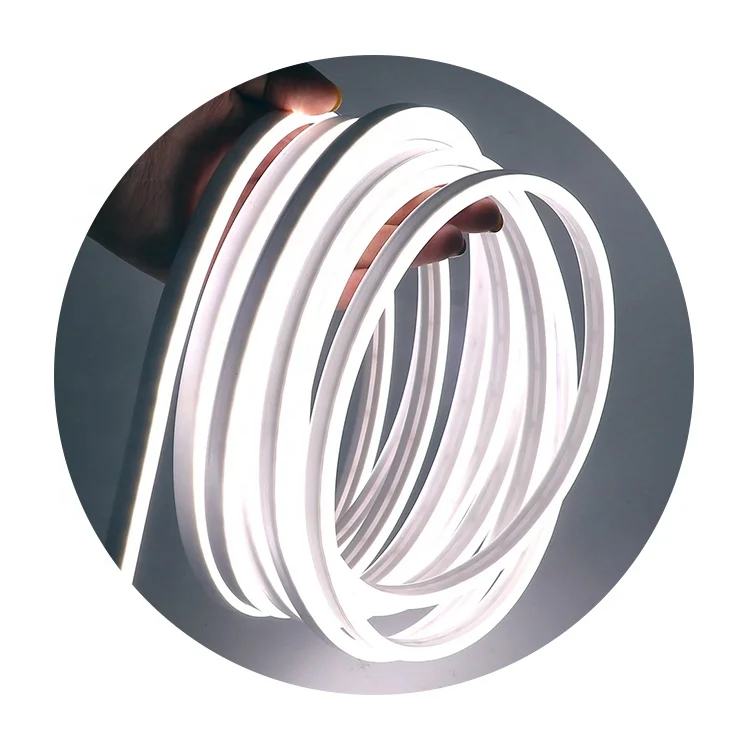 Гибкая неоновая Светодиодная лента белого цвета rgb, неоновая силиконовая трубка