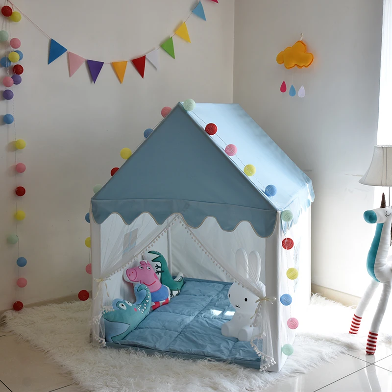 High Quality Classic Kid Toy Tent Nontoxic House Baby Tent Foldable Teepee Tents For Kids