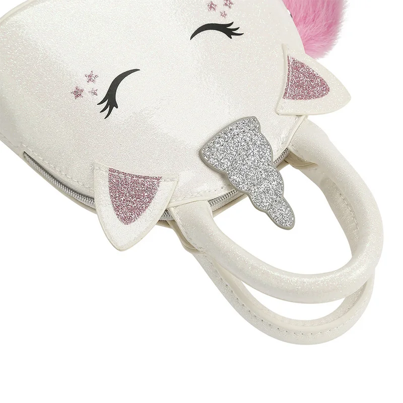 Fashion Shiny Glitter Sequin Hand Bag Girls Children Kids Mini Pillow Handbags