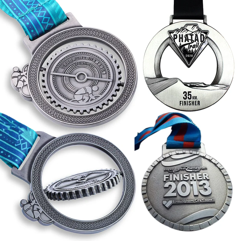 Design Your Own Sport Metal Logo Marathon Running Finisher Zinc Alloy Custom Medal Design Soccer 5K Running Sports Customised
