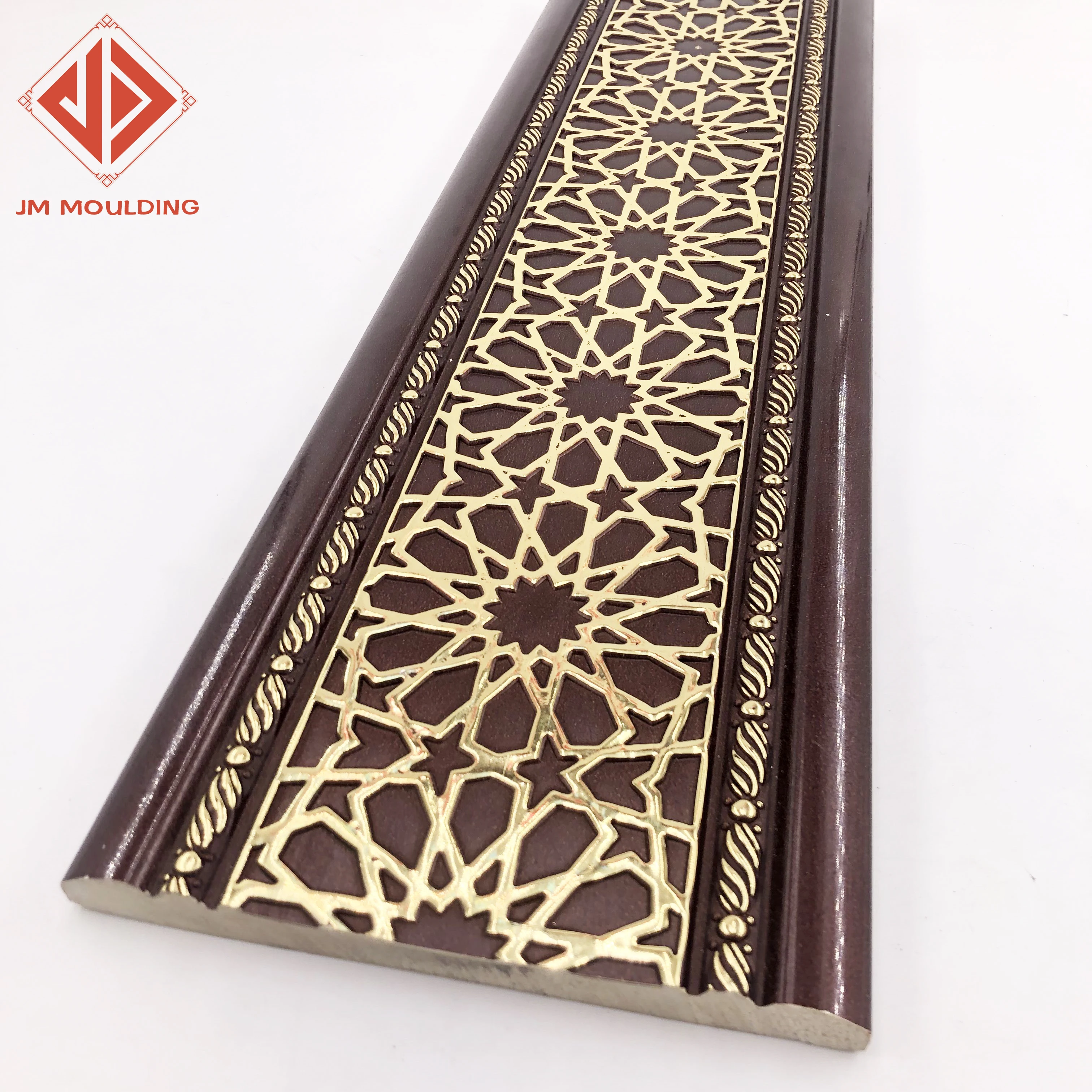 15cm wide Wholesale embossed design ceiling cornice moulding Ps polystyrene frame decorative moulding sticks lines