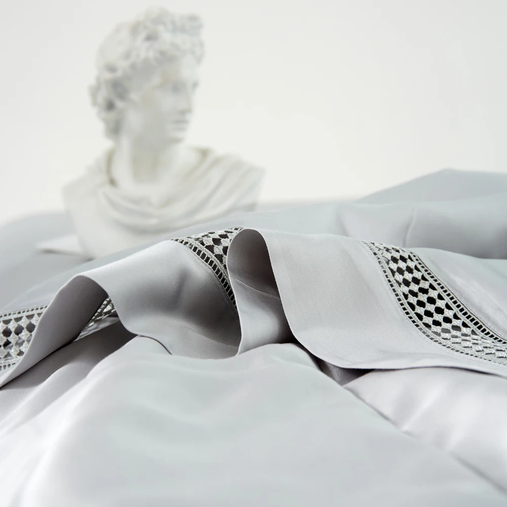 Factory Price 4 Pcs Duvet Cover Set 300TC Bamboo Fabric for Bedroom