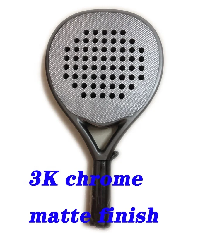 Custom pattern UD/3K/12K/18K carbon fiber padel/paddle racket