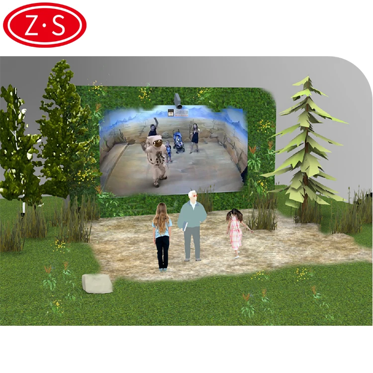 
Funny kids game interactive 3D wall games somatosensory interaction interactive animal 