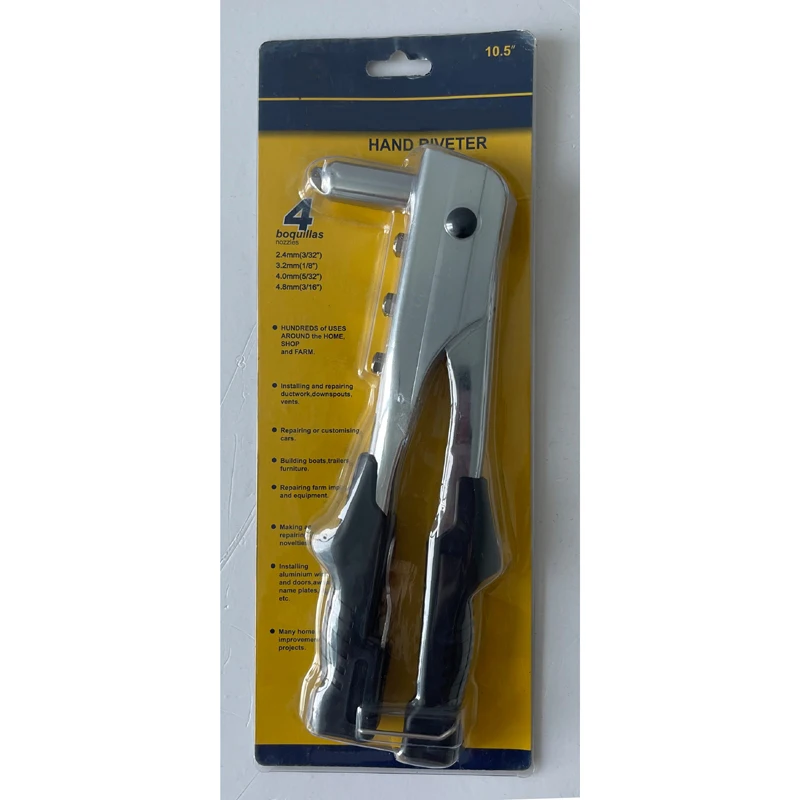Hand Riveter Sets 4 Size Rivet Diameters