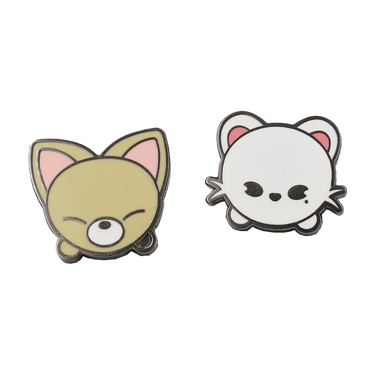  Wholesale custom high quality hard enamel badge cartoon Anime cute metal lapel