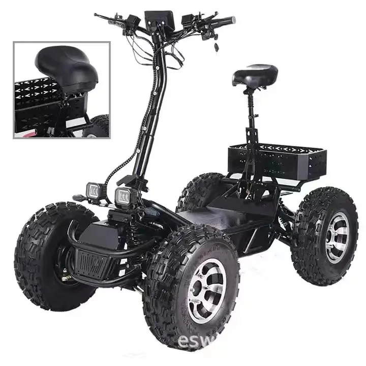 Electric 10kw Drive Winch 72v 6000w 5000w 4 Wheel Quad Atv  4-wheel Scooter Kit for Adult