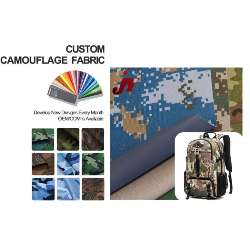 2022 hot sell waterproof pvc coated camouflage 100% polyester 600D 150D 300D 500D tent oxford fabric