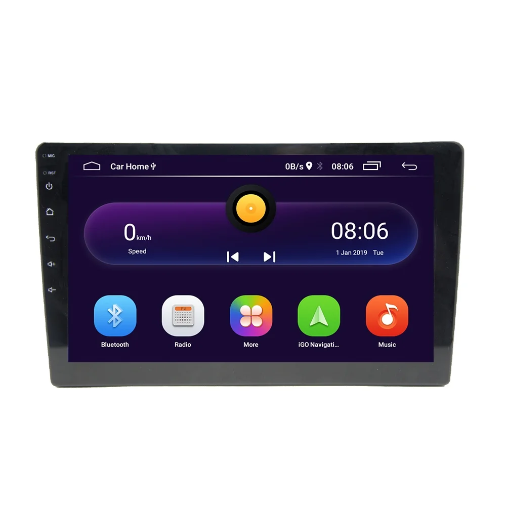 Touch Screen 2.5D Universal Multimedia 2 Din 9 Inch Audio Stereo Android 10.1 Car Radio