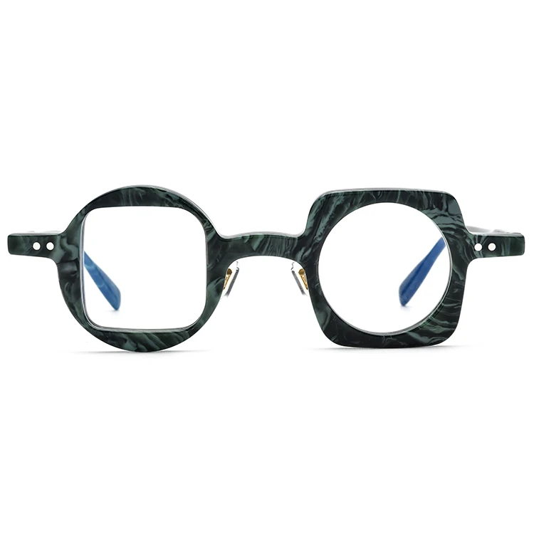 2023 Funny Youth Glasses Lens Multicoloured Frames Occhiali Lettura Blue Ray Acetate Round Optical Square Glasses Frames