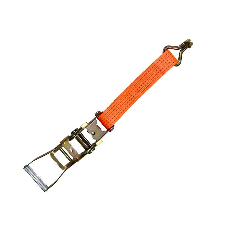 50mm/2 Inch Polyester White Cargo Lashing with E Fitting E-track Tie Down Ratchet Strap