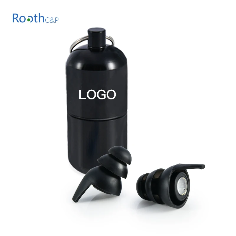 Reusable Hearing Protection Earplugs for Concert Festival Music Club with Aluminium Container Ear plugs Protectors