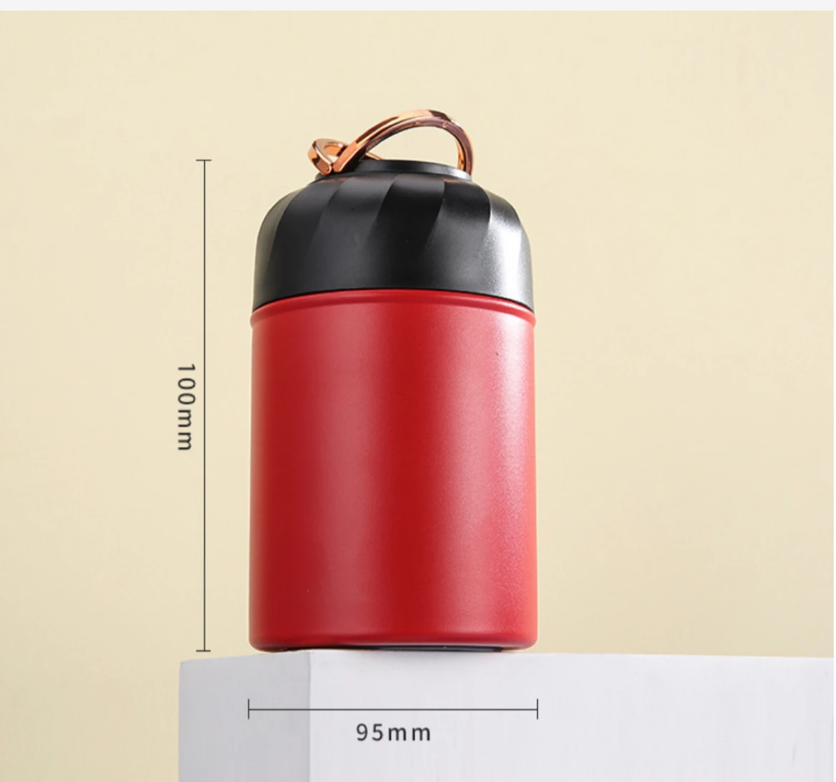 Custom Logo 500ML Double Wall Stainless Steel Vacuum Insulated Thermos Mug Group Food Container Braising Burn Pot Cup