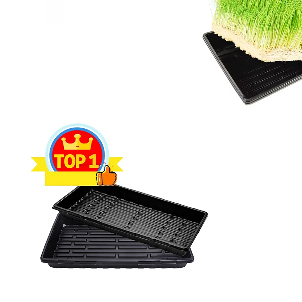 Custom Logo Seed Tray Microgreen Nursery Plant Trays 1020 Flat Hydroponic Trays For Microgreen