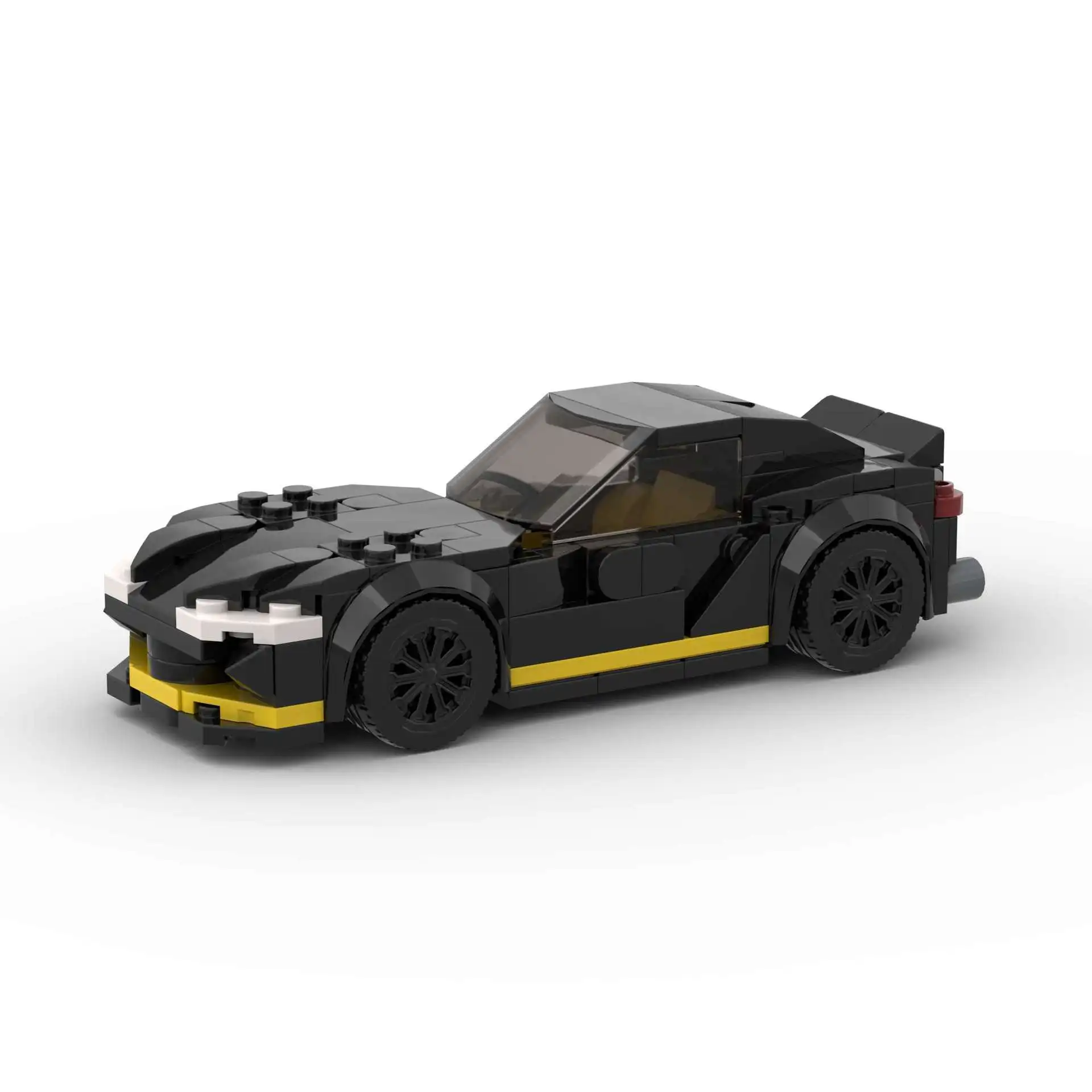 MOC Technic Gray Famous Speed Racing Car Vehicle Model DIY Assembly Toys Bricks Building Blocks Sets
