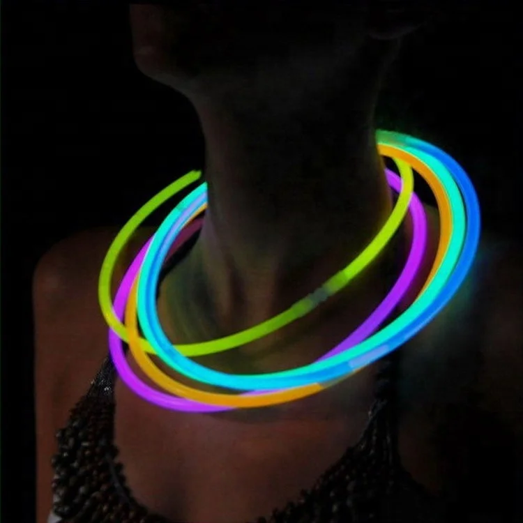Factory Supplies Necklace Glow Stick 22 inch Glow Sticks Necklaces For Halloween