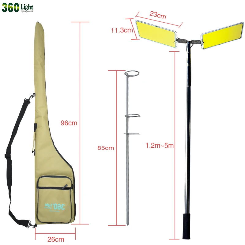  360 Light FR 12 COB телескопическое уличное освещение для кемпинга удочка свет