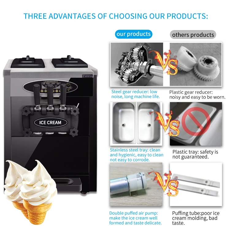  KLS-F626T 25L maquina para hacer helado mercado de
