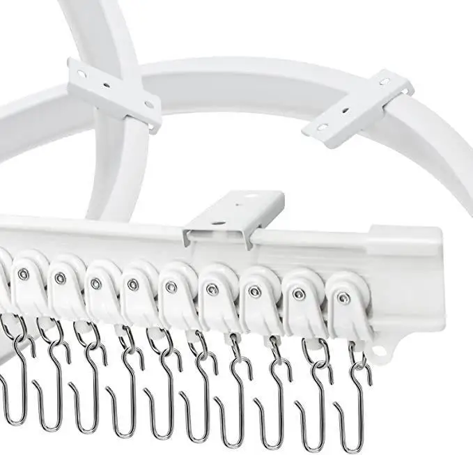Flexible Bendable Ceiling Curtain Track 5 Meters Mount for Curtain Rail with Track System RV Curtain