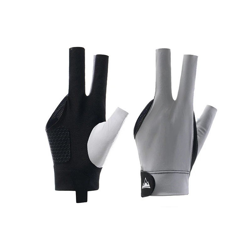 Factory  3-finger Durable Non-slip Breathable Snooker Gloves For Professional Table Players For Snooker & Billiard Balls