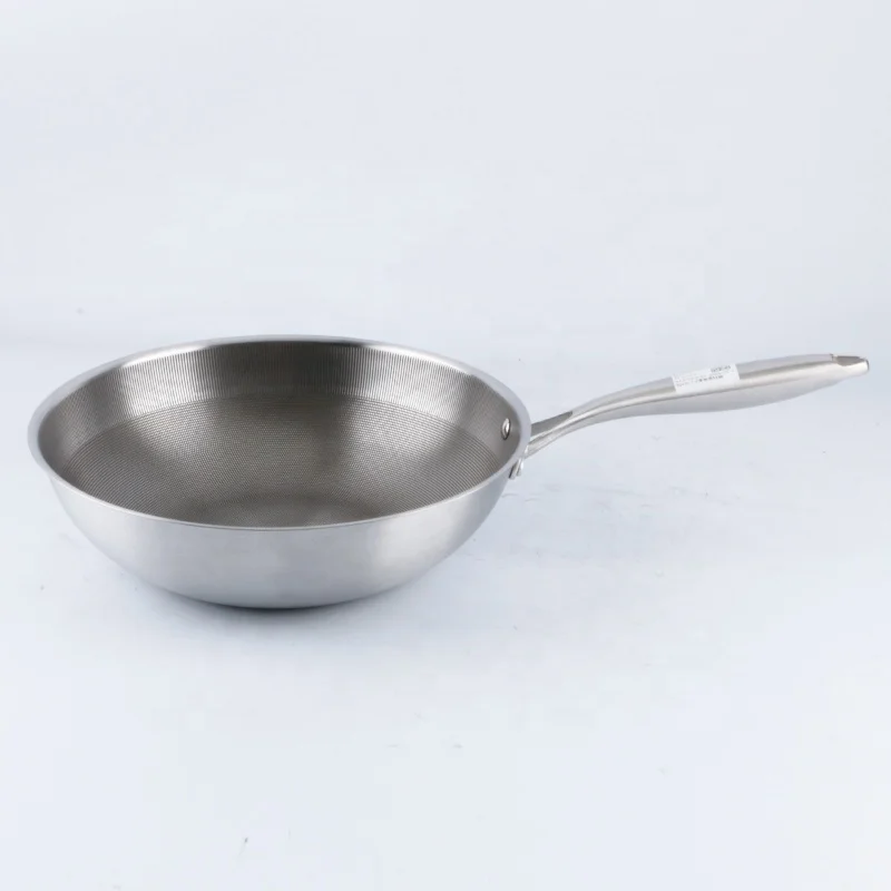 Factory Wholesale Food Grade Titanium 32/34cm wok professionnel induction nonstick wok