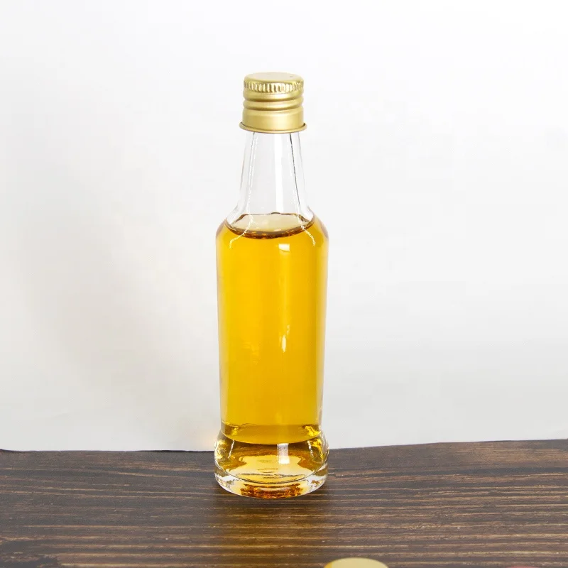50ml 100ml Alcoholic beverage juice drinks liquor wine whiskey small mini glass bottle with lid