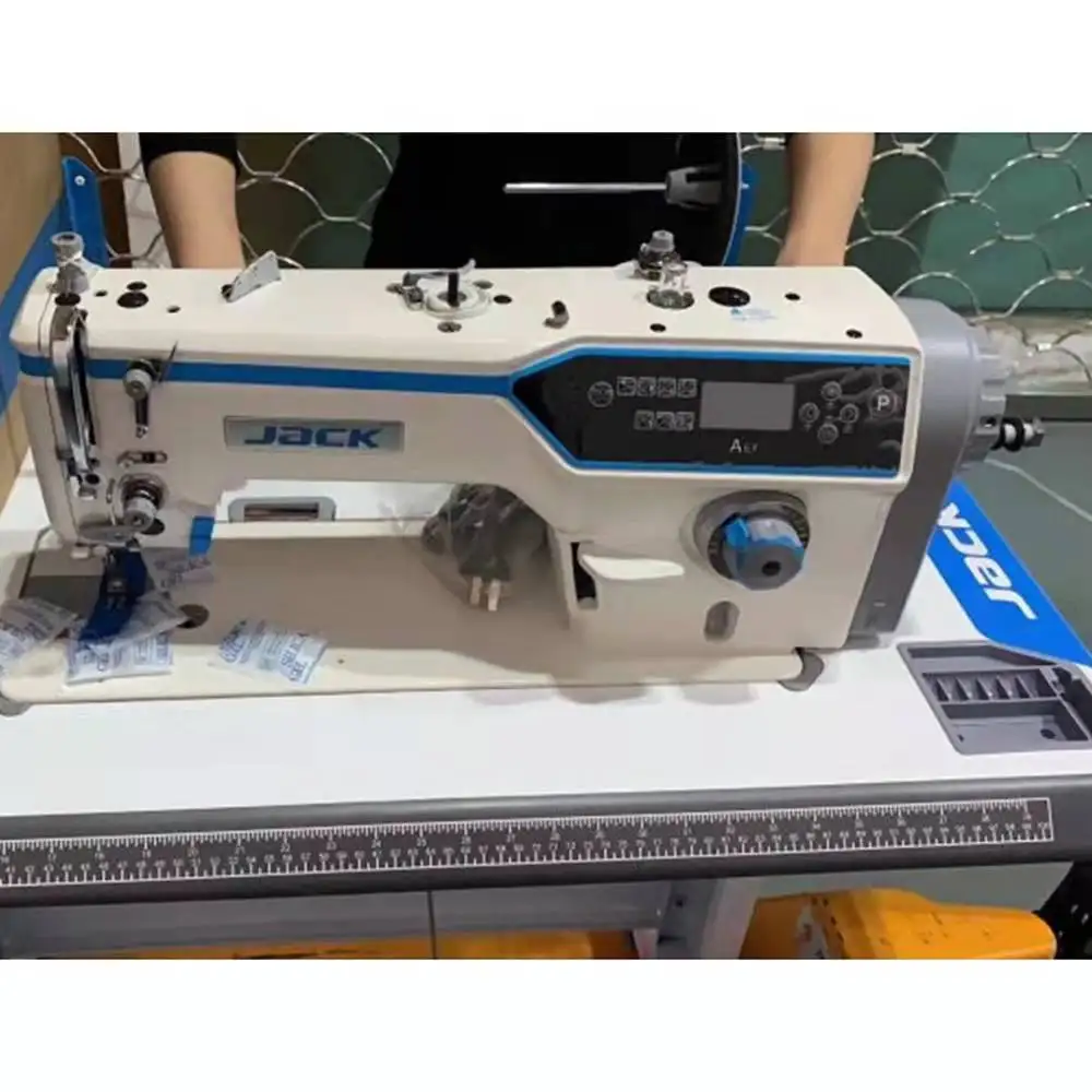 Good Condition China Jack A6F Computerized Sealed Oil Pan Single Needle Sewing Industrial Machine for Gauze