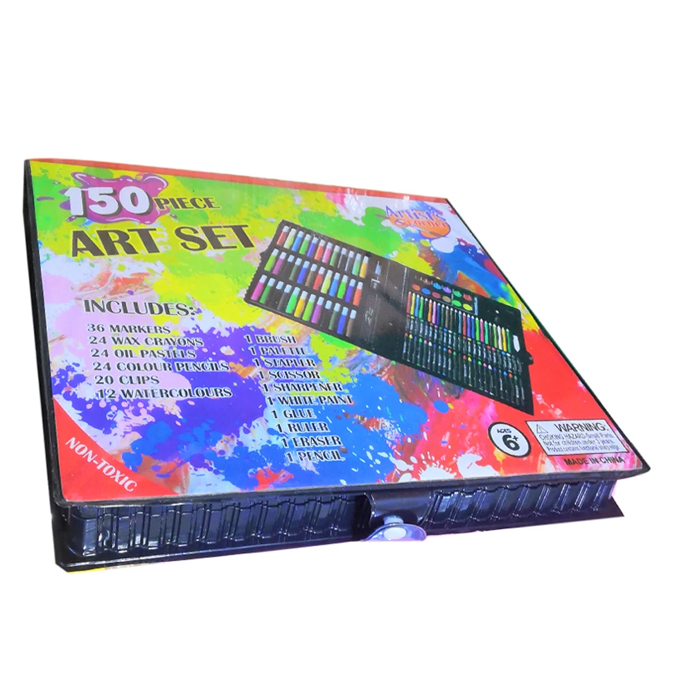 150PCS gift box coloring kids crayon pastel color pencil drawing art craft stationery gift set