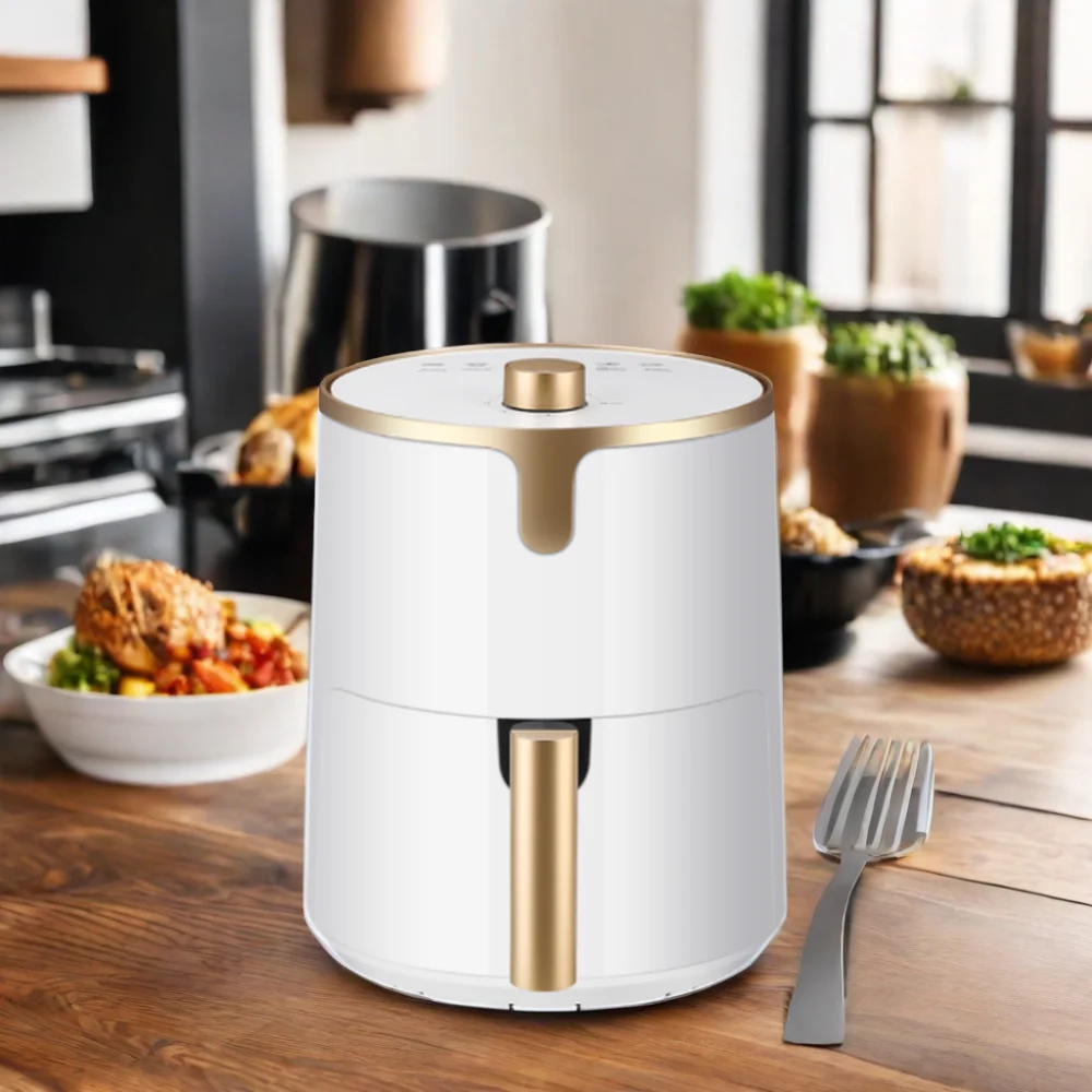 3 Liter round Household Air Fryer Electric Plastic Material Powered Device
