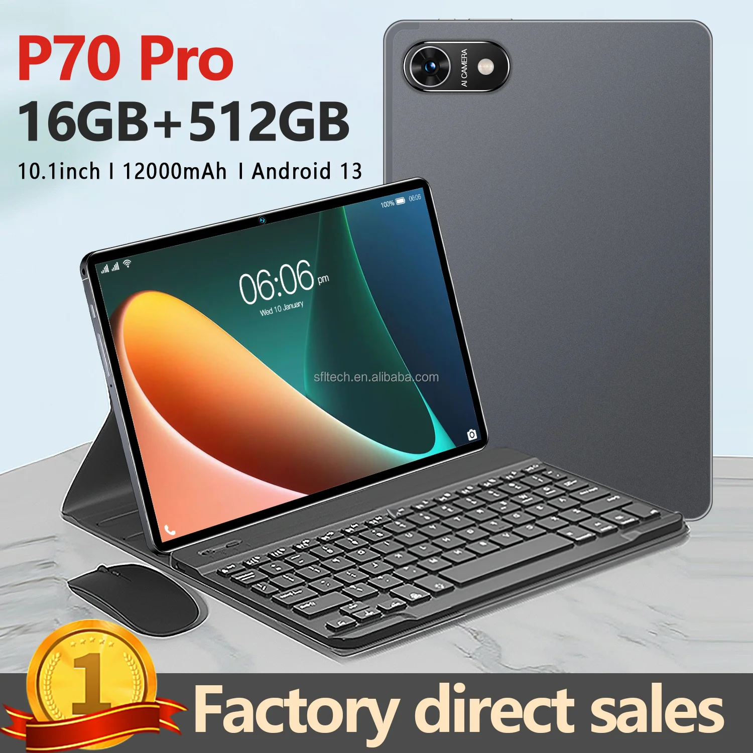 Оптовая Продажа 10 1 дюймов сенсорный экран планшетный ПК для детей P70 Беспроводная клавиатура USB интерфейс двойная камера карта 4G Интерфейс