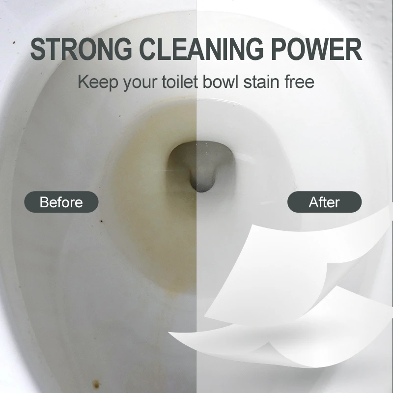toilet bowl cleaner strip / tablet quick dissolve toilet cleaner sheet / Toilet bowl Deodorant Cleaning Tablets