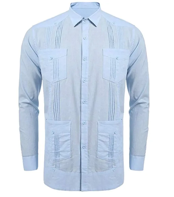 Guayabera Shirt Cuban shirt  Mexican shirt