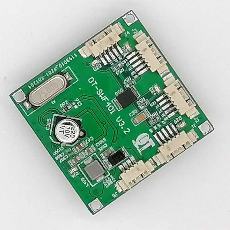 Высокое качество 4 портовый коммутатор Ethernet PCBA принимает IEEE 802.3x стандарт 100 Мбит/с 38mmX38mm
