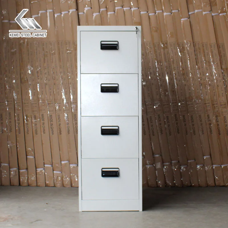 Оптовая продажа низкая цена 4 ящика металлический вертикальный офисный шкаф стальной для хранения с ящиками