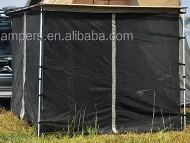 Black Mosquito Net for awning 4x4 off road Roof top tent