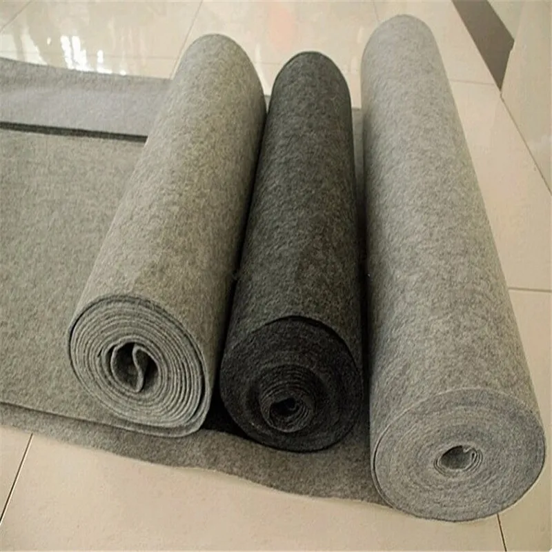 100% polyester non woven single latex soft carpet manufacturer export plain speaker box carpet